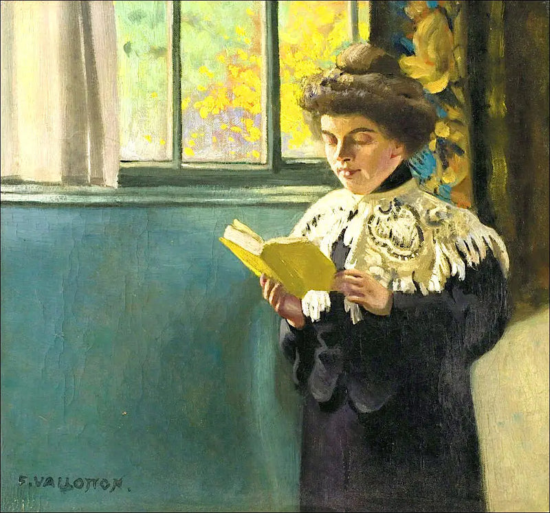 Mujer leyendo en la ventana - Félix Vallotton