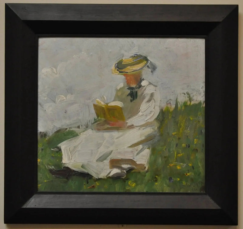 Mujer leyendo en el verde - Franz Marc