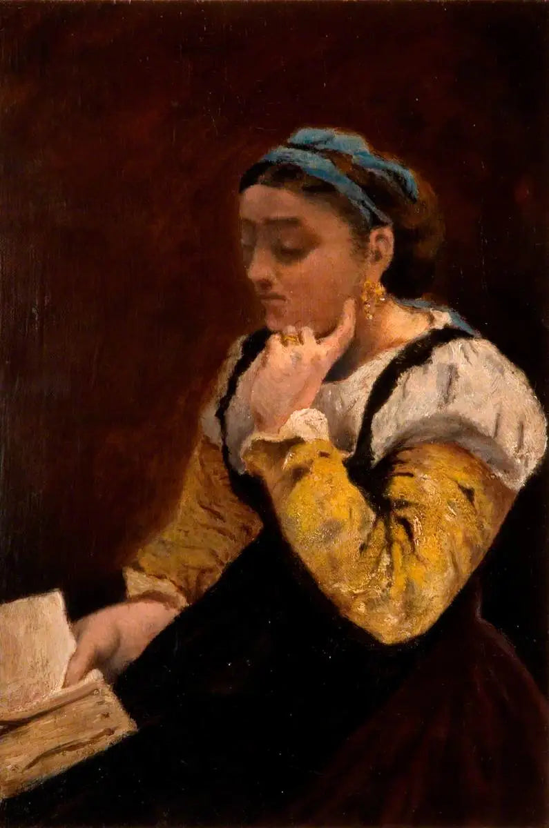 Mujer leyendo - Jean-Baptiste Camille Corot