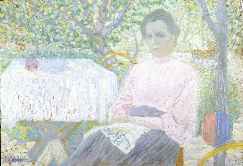 Mujer leyendo un periódico - Kazimir Malevich
