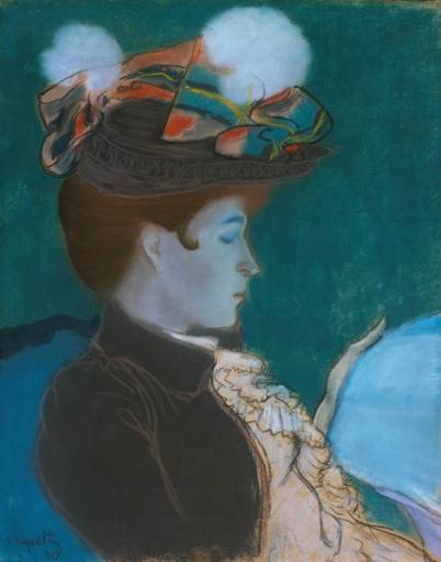 Mujer leyendo un periódico - Louis Anquetin
