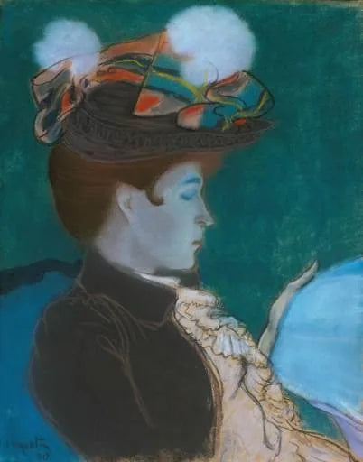 Mujer leyendo un periódico - Louis Anquetin