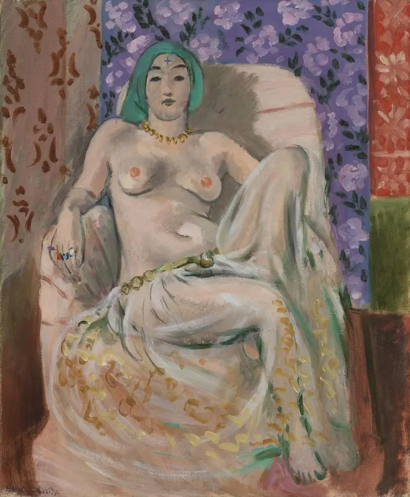 Mujer mora (La rodilla levantada) [Mujer mora (La rodilla levantada)] - Henri Matisse