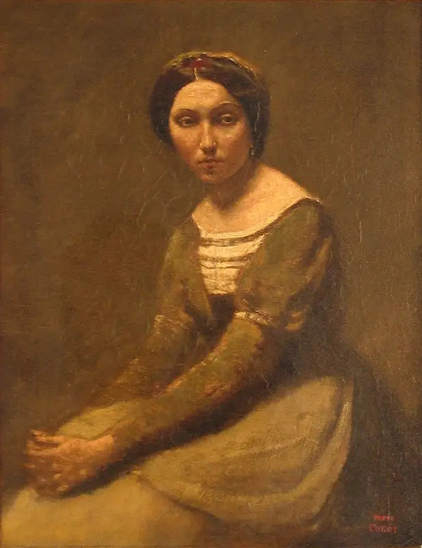 Mujer meditando - Jean-Baptiste Camille Corot