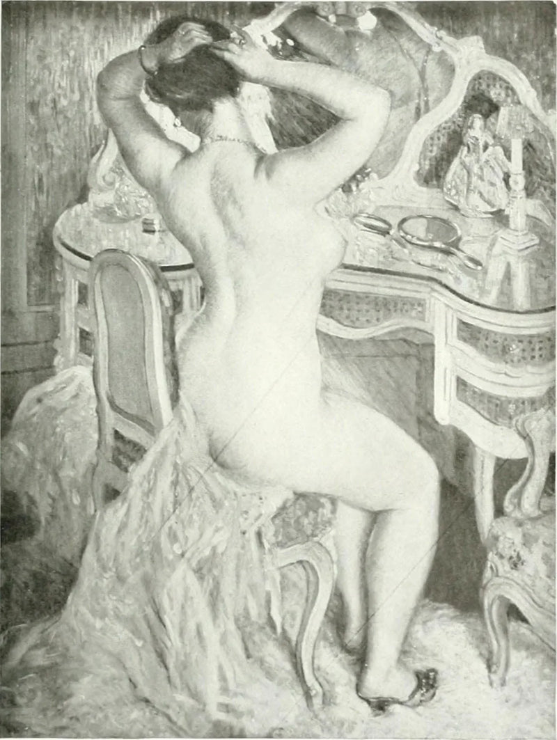 Mujer desnuda en su tocador - Frederick Carl Frieseke