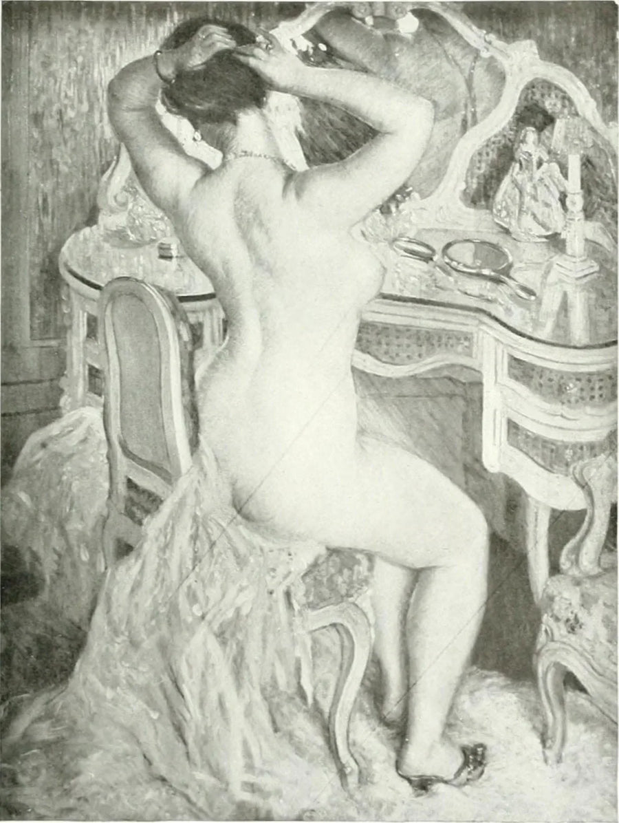 Mujer desnuda en su tocador - Frederick Carl Frieseke
