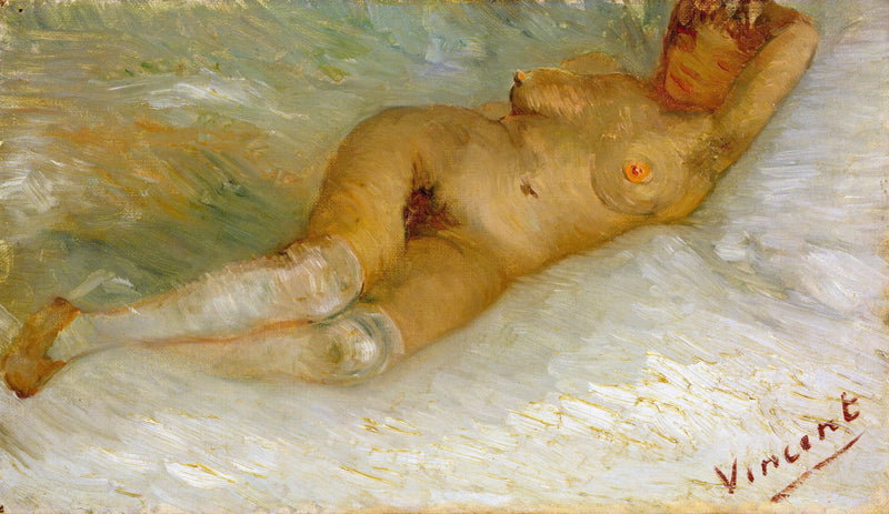 Mujer desnuda acostada, vista desde atrás - Vincent van Gogh