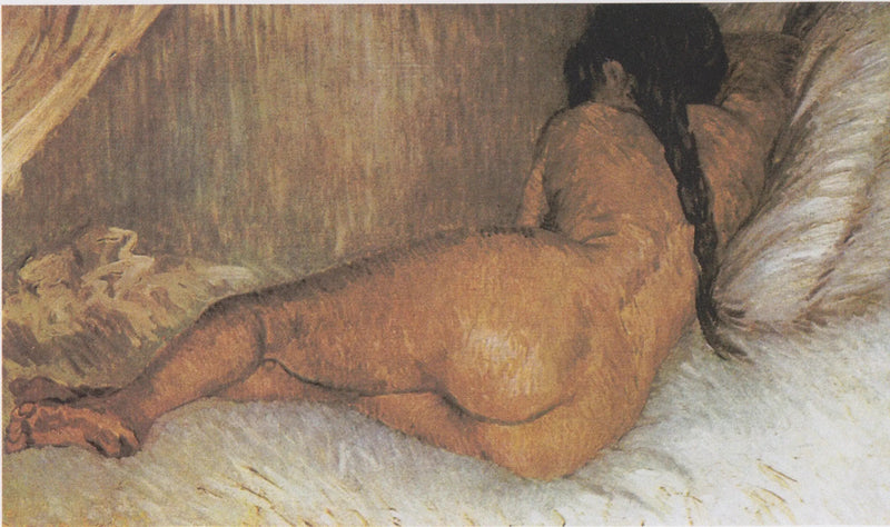 Mujer desnuda acostada, vista desde atrás - Vincent van Gogh