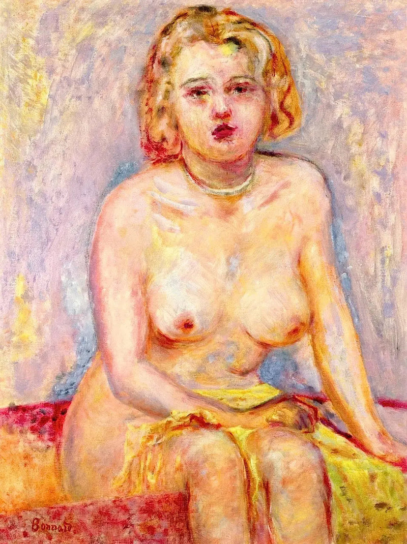 Mujer desnuda sentada - Pierre Bonnard