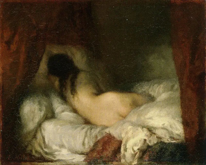 Mujer desnuda acostada - Jean-François Millet