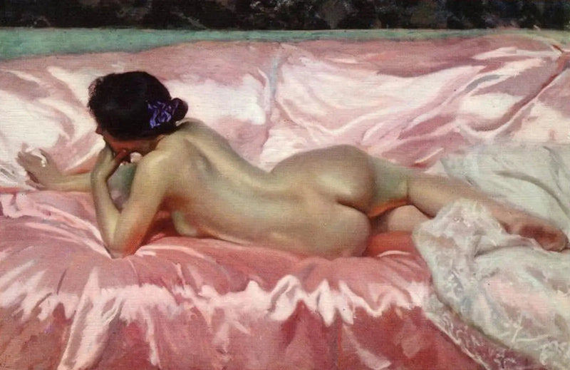 Mujer desnuda - Joaquín Sorolla