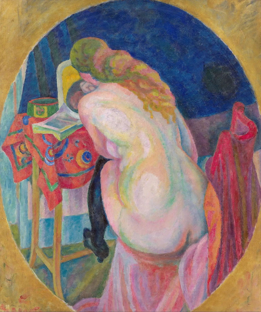 Mujer desnuda leyendo - Robert Delaunay