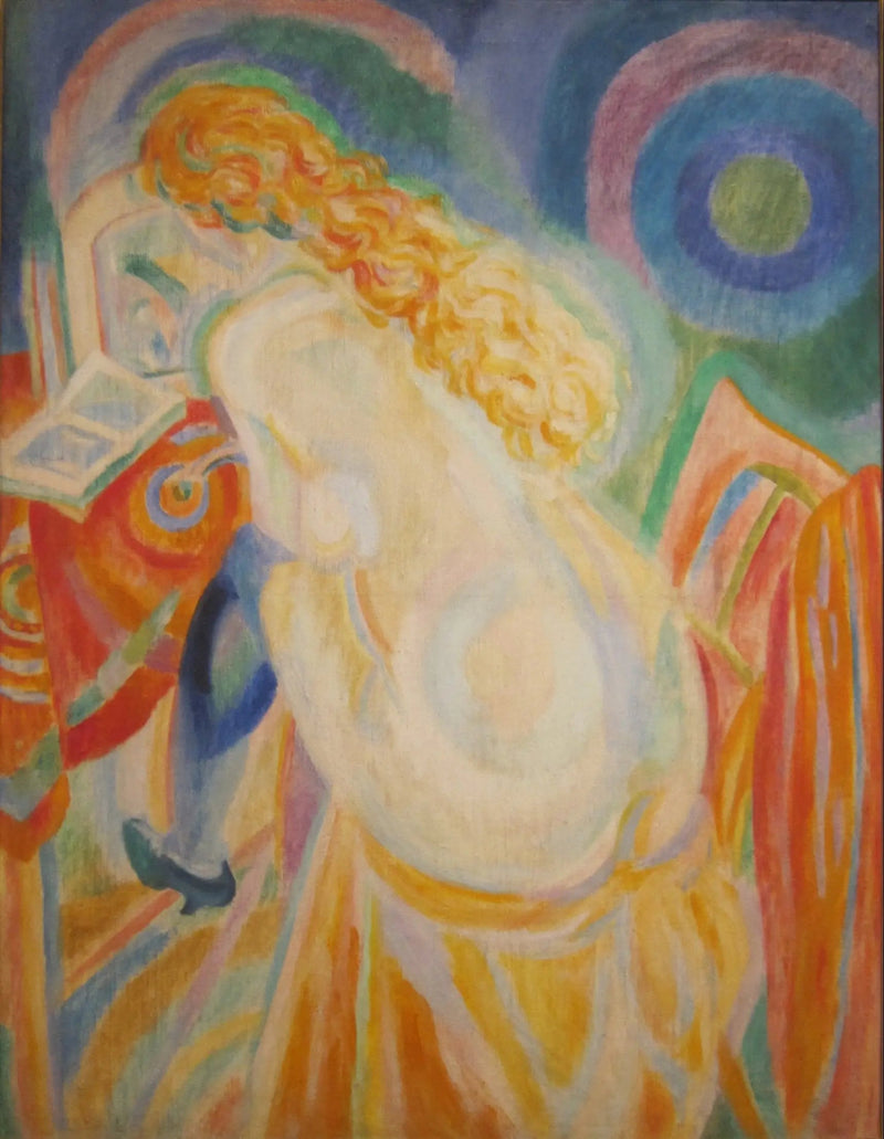 Mujer desnuda leyendo - Robert Delaunay