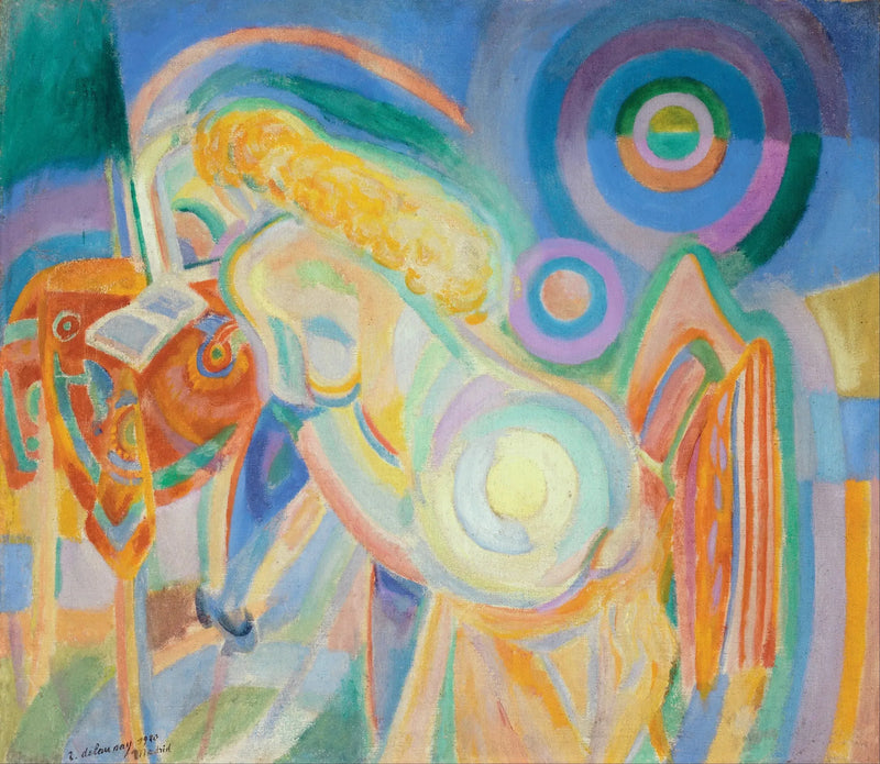 Mujer desnuda leyendo - Robert Delaunay