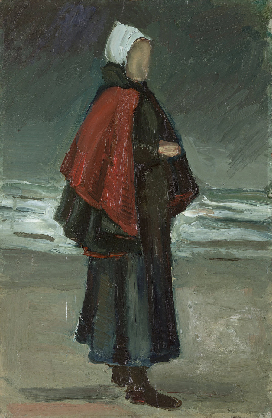 La mujer del pescador en la playa - Vincent van Gogh