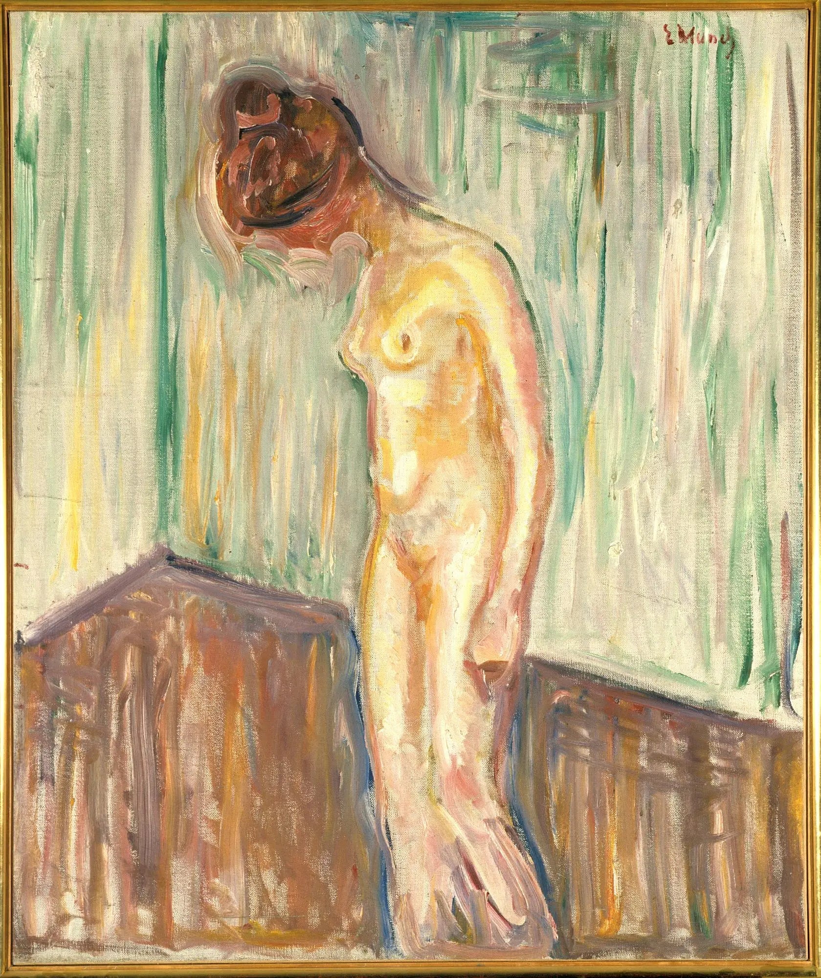Femme pleurant - Edvard Munch image 1 copie de tableau peinte à la main