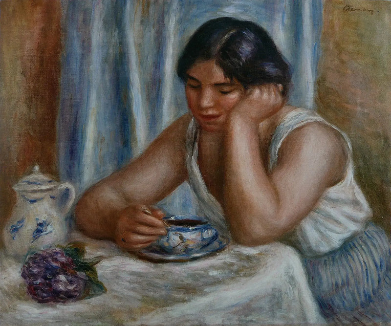 Mujer tomando chocolate - Pierre-Auguste Renoir
