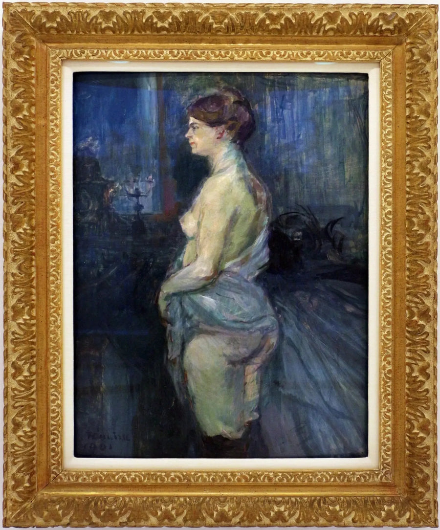 Mujer arremangándose la camisa - Henri de Toulouse-Lautrec