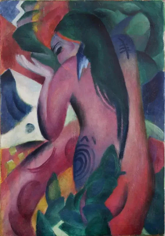Mujer roja - Franz Marc