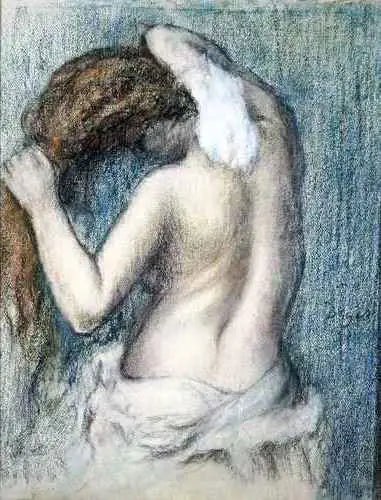 Mujer secándose después del baño - Edgar Degas
