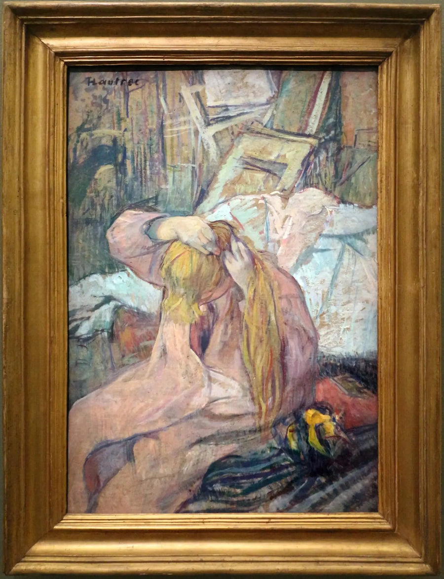 Mujer peinándose. Aquella que se peina - Henri de Toulouse-Lautrec