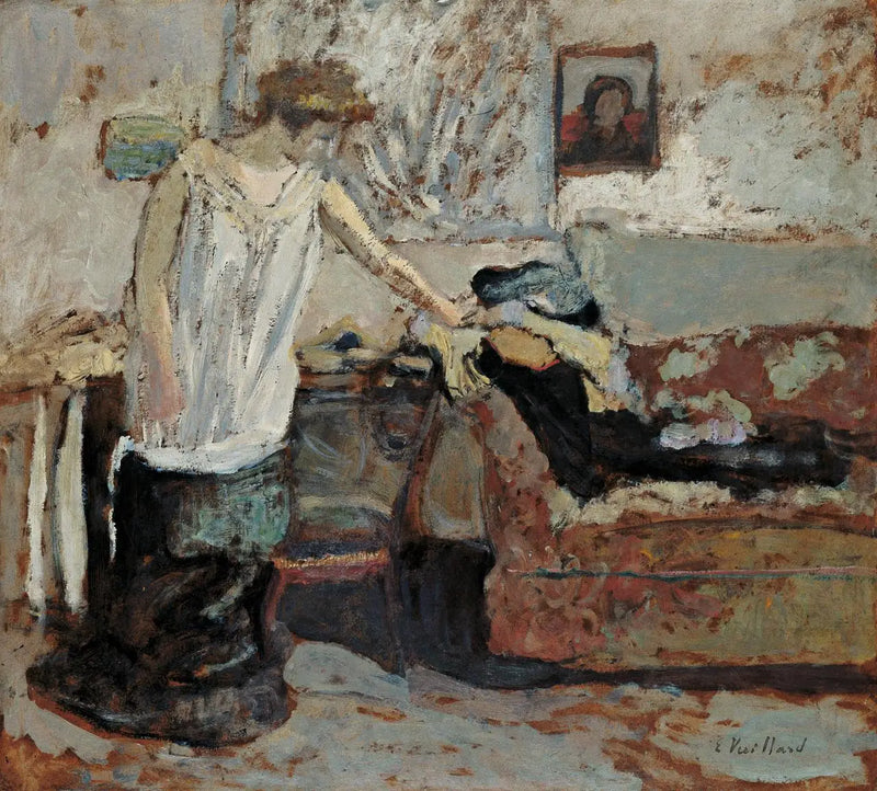 Mujer desnudándose - Édouard Vuillard
