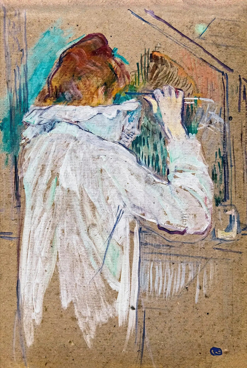 Mujer rizada - Henri de Toulouse-Lautrec