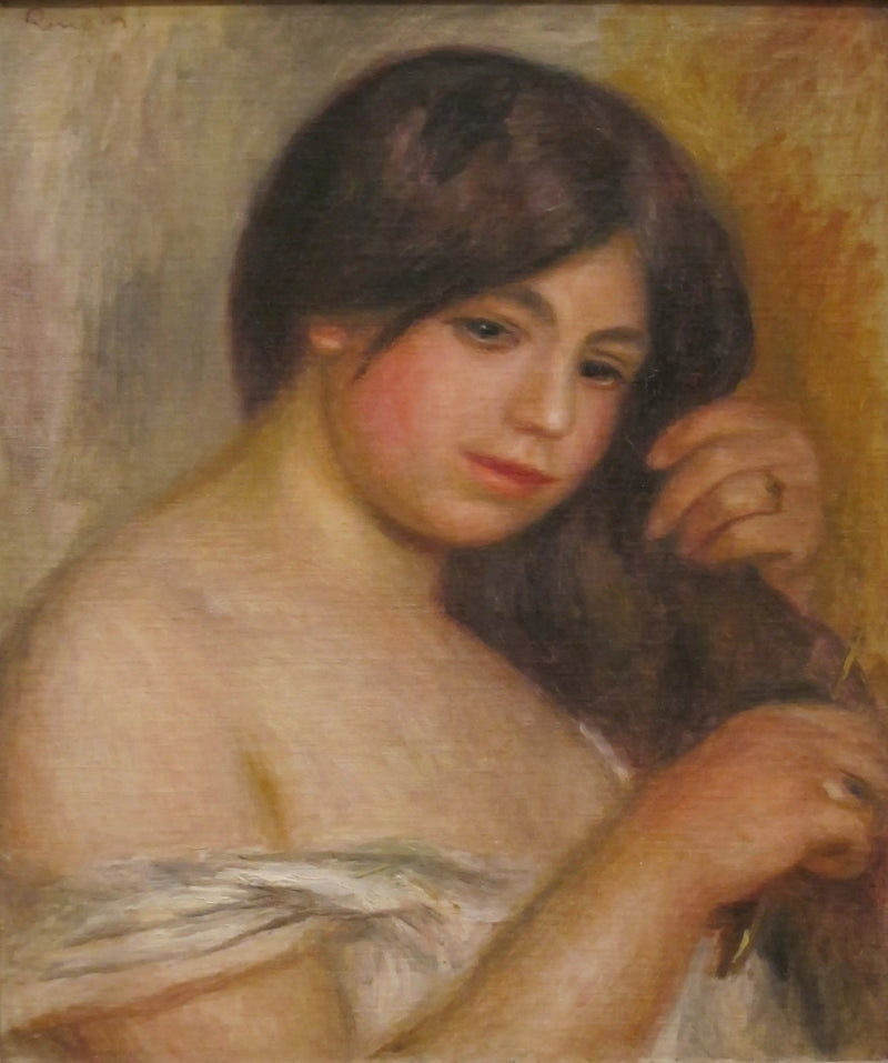 Mujer peinándose el cabello - Pierre-Auguste Renoir