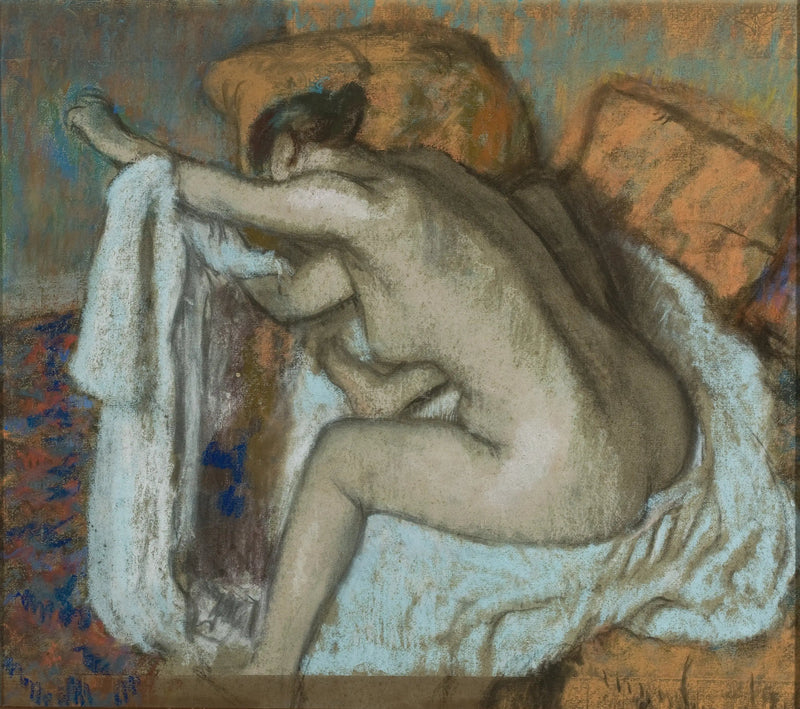 Mujer secándose el brazo izquierdo - Edgar Degas