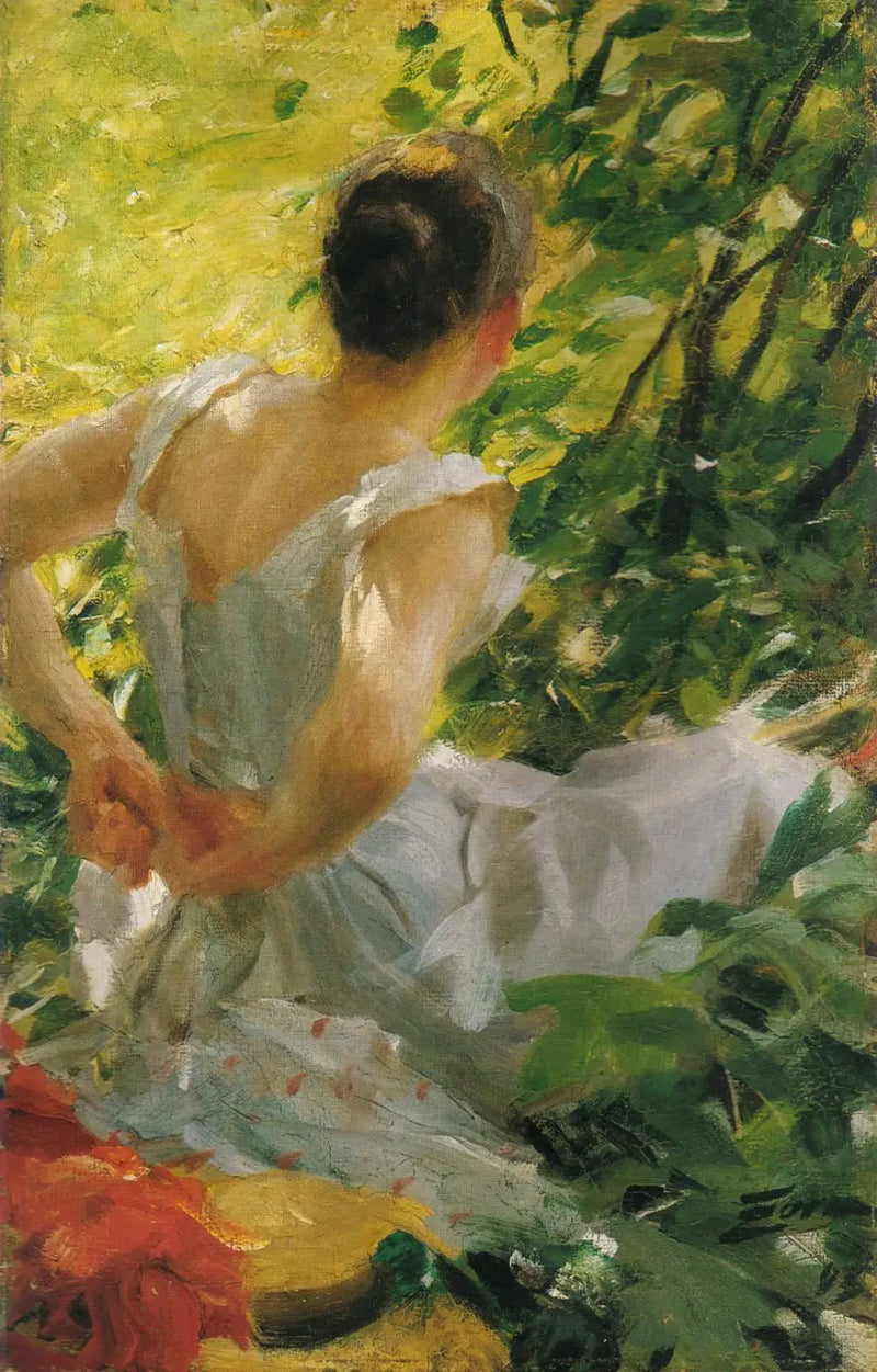 Mujer vistiéndose - Anders Zorn