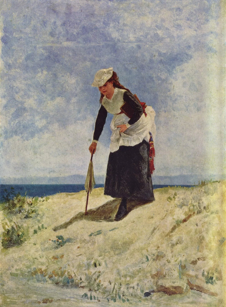Mujer en la arena - Giuseppe De Nittis