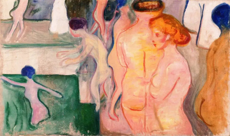 Mujeres en la piscina - Edvard Munch