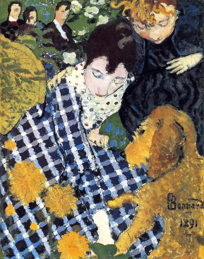 Mujeres con perro - Pierre Bonnard
