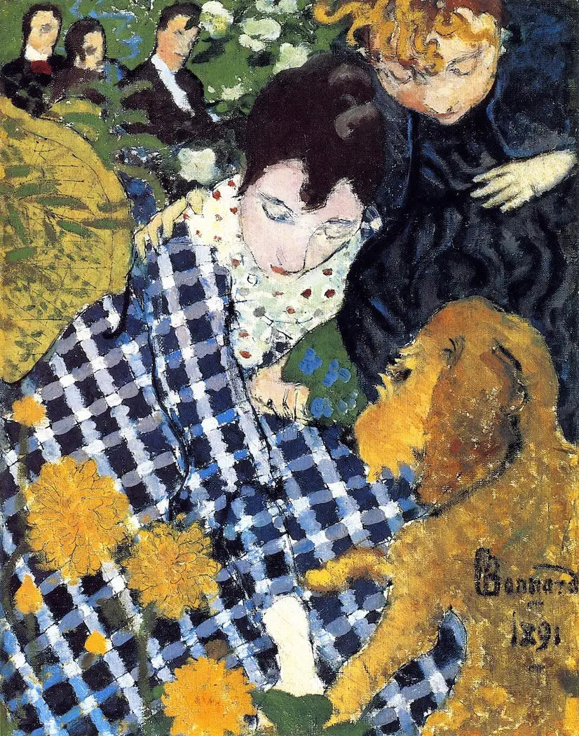 Mujeres con perro - Pierre Bonnard