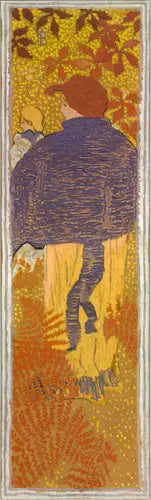 Mujeres en el jardín: mujer con caperuza - Pierre Bonnard