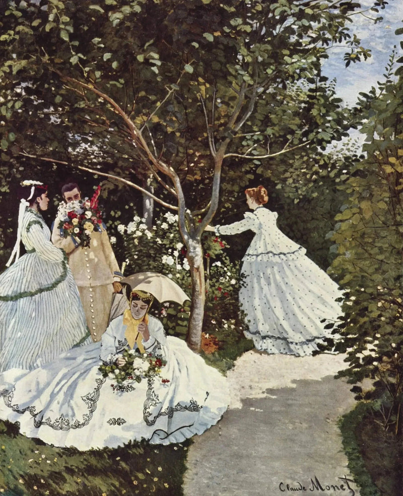 Mujeres en el jardín W67 - Claude Monet