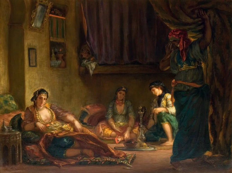 Mujeres de Argel en su interior - Eugène Delacroix