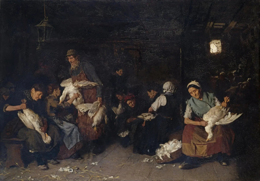 Mujeres desollando gansos - Max Liebermann