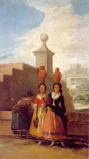 Mujeres llevando jarras (boceto) - Francisco de Goya