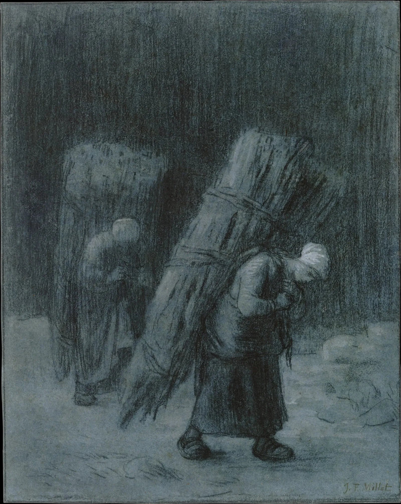 Mujeres llevando haces de leña - Jean-François Millet