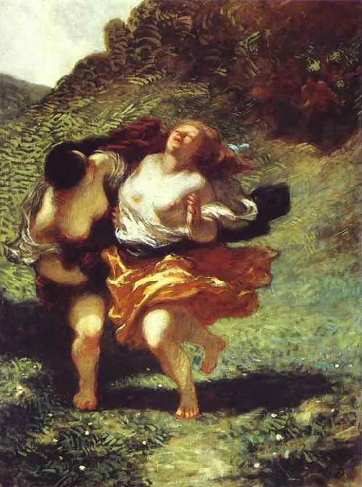 Mujeres perseguidas por sátiros - Honoré Daumier