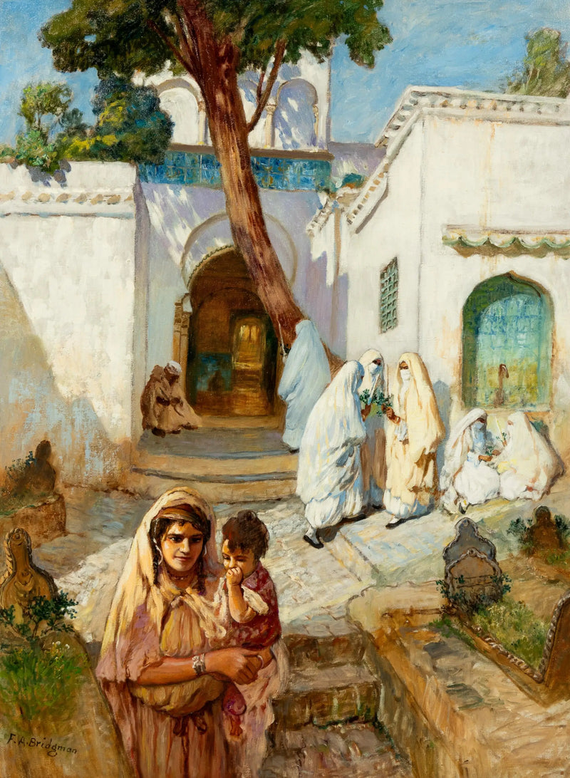 Mujeres cerca de Sidi Abderrahman - Frederick Arthur Bridgman