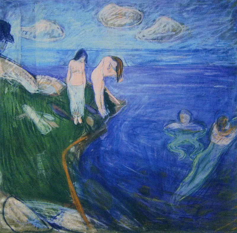 Mujeres bañándose - Edvard Munch