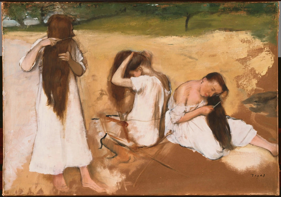 Mujeres peinándose el cabello - Edgar Degas