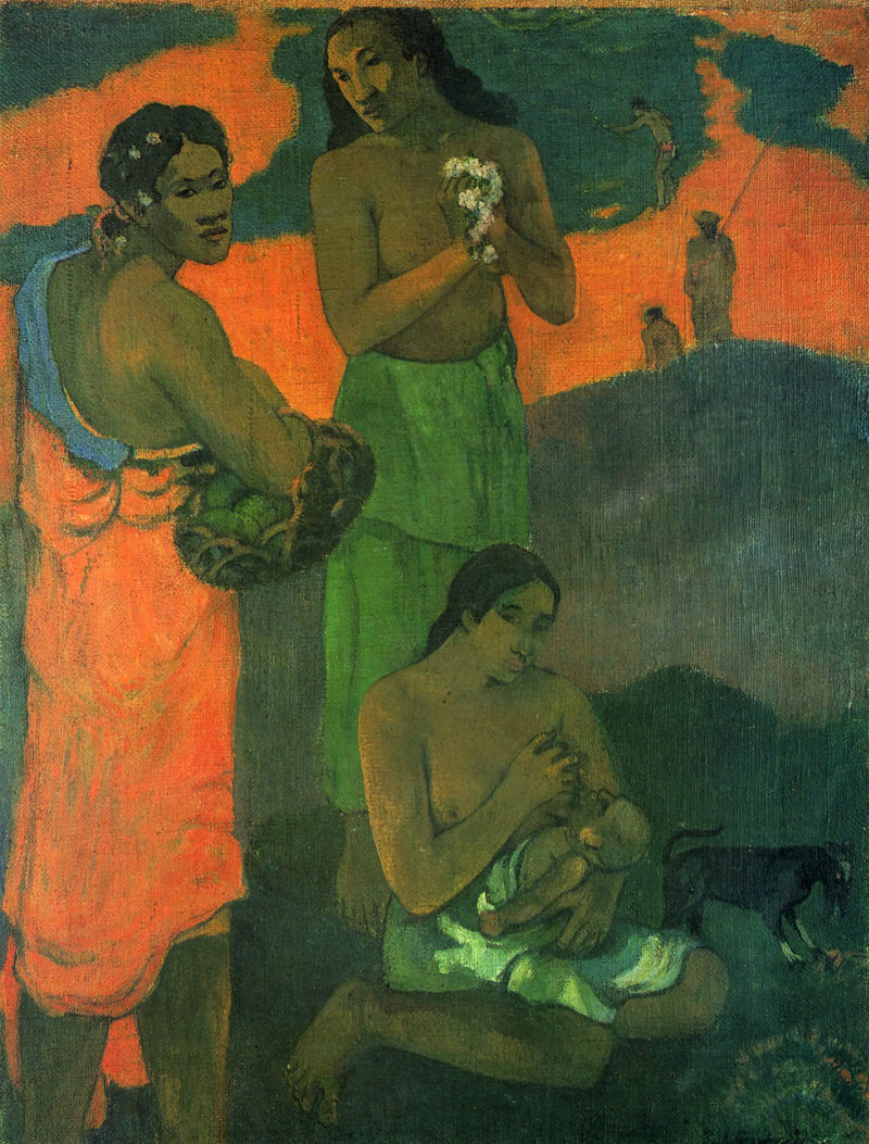 Mujeres en la orilla del mar - Paul Gauguin