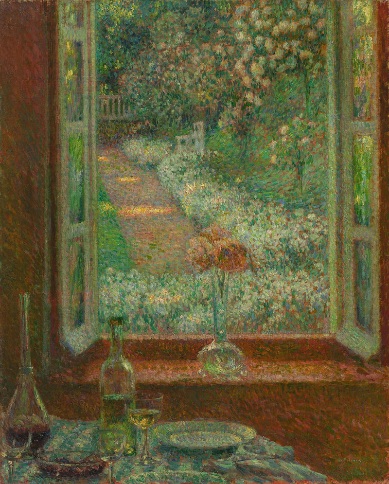Ventana con ojetes, Gerberoy - Henri Le Sidaner