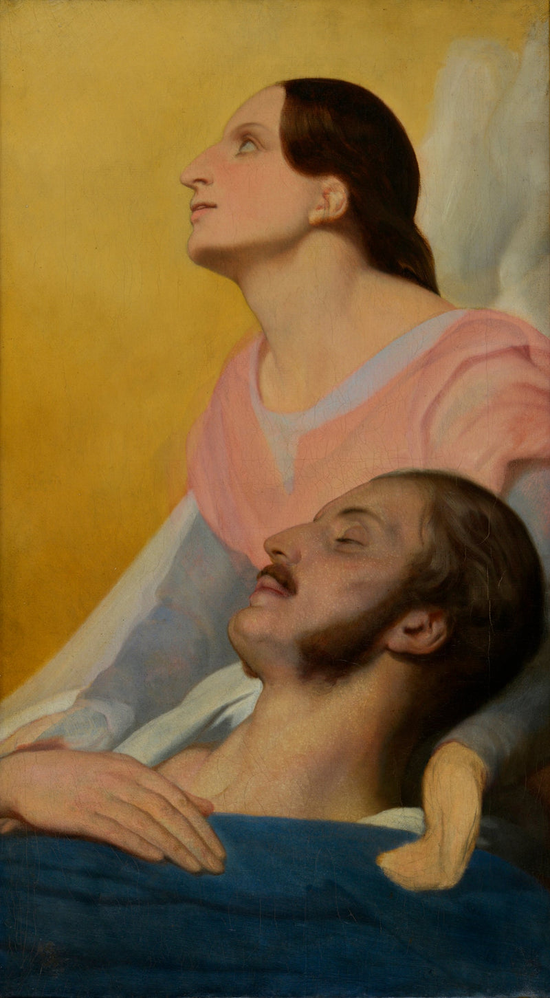 Ferdinand Philippe, duque de Orleans, hasta su lecho de muerte - Ary Scheffer