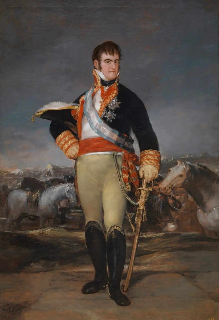 Fernando VII en un campamento - Francisco de Goya