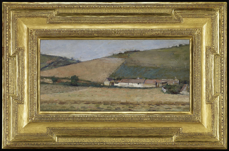 Granja en medio de las colinas, Giverny - Theodore Robinson