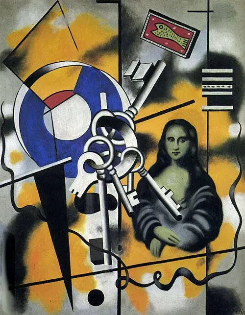 La Mona Lisa con las llaves - Fernand Léger